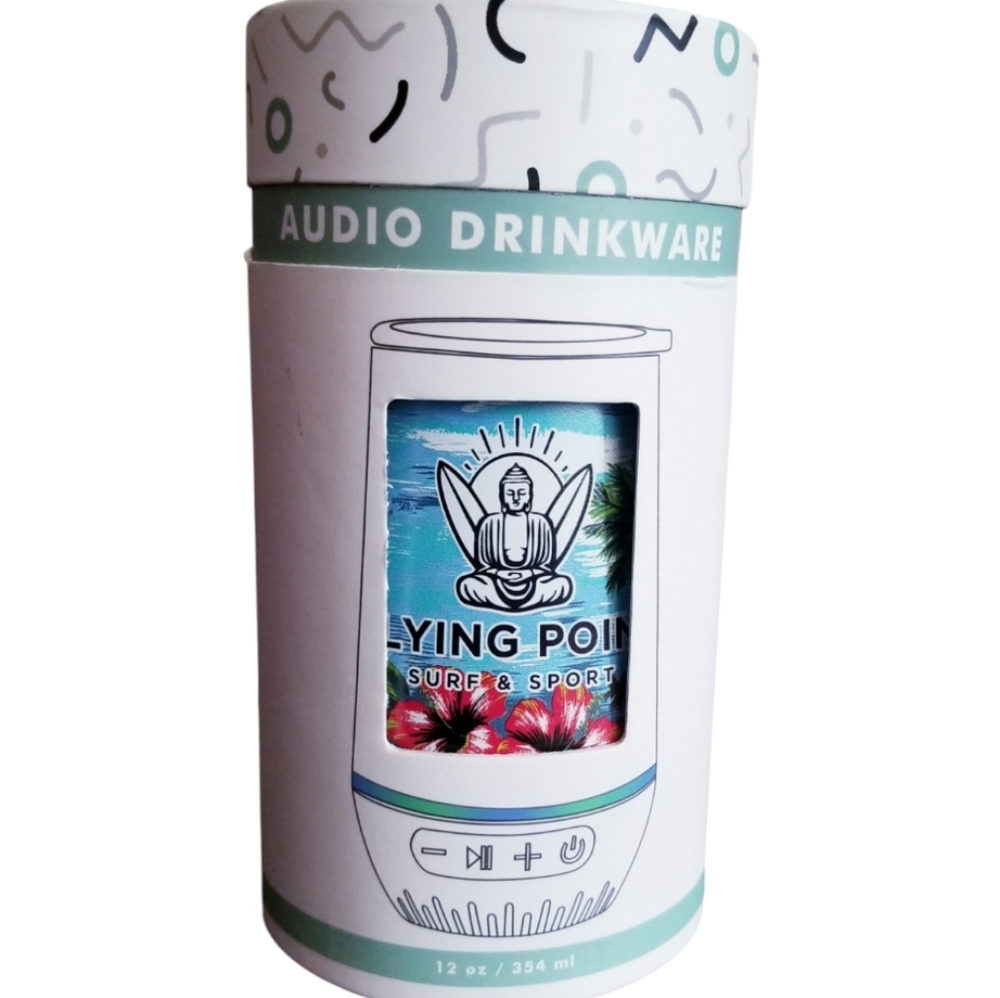 KANDUI 12 OZ Insulated Wine Or Water Tumbler Built In Speaker & LED Lights
